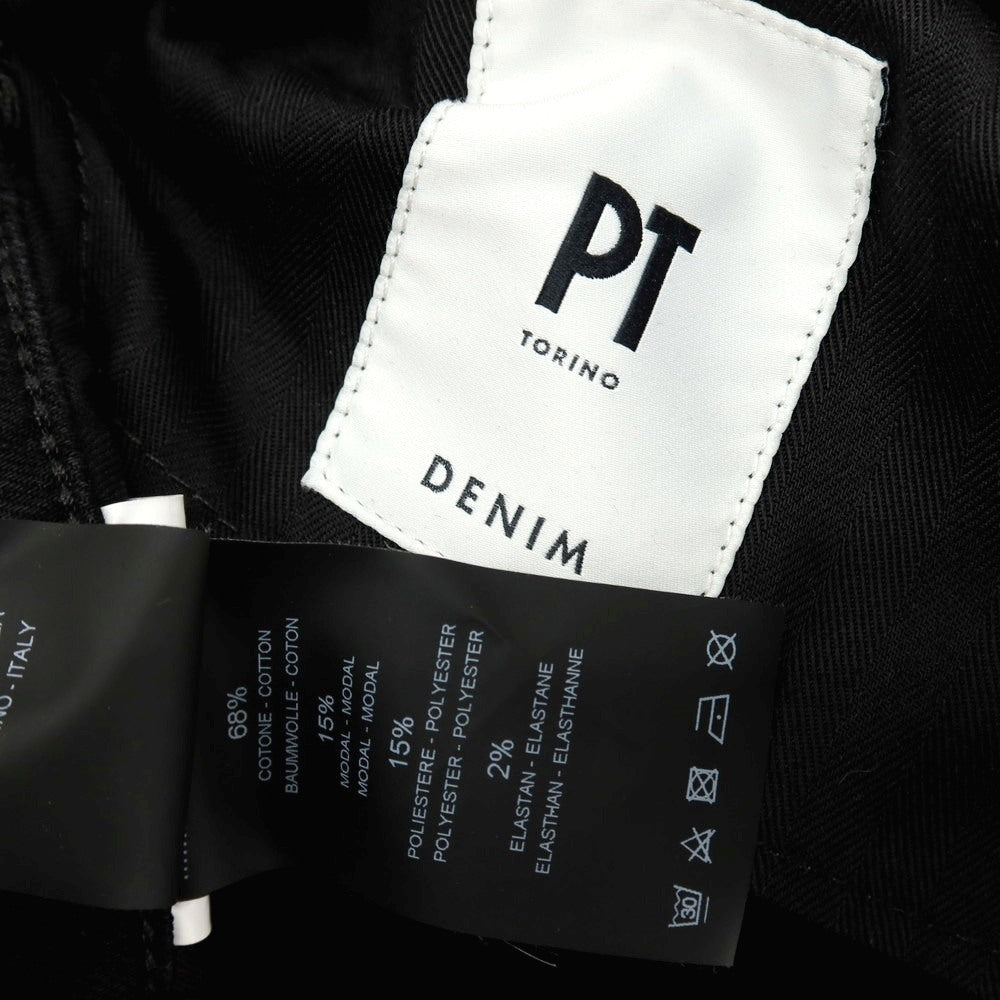 【中古】ピーティートリノ デニム PT TORINO DENIM ROCK ストレッチ コットンモダールポリエステル デニムパンツ ブラック【サイズ31】【 状態ランクA 】【 メンズ 】