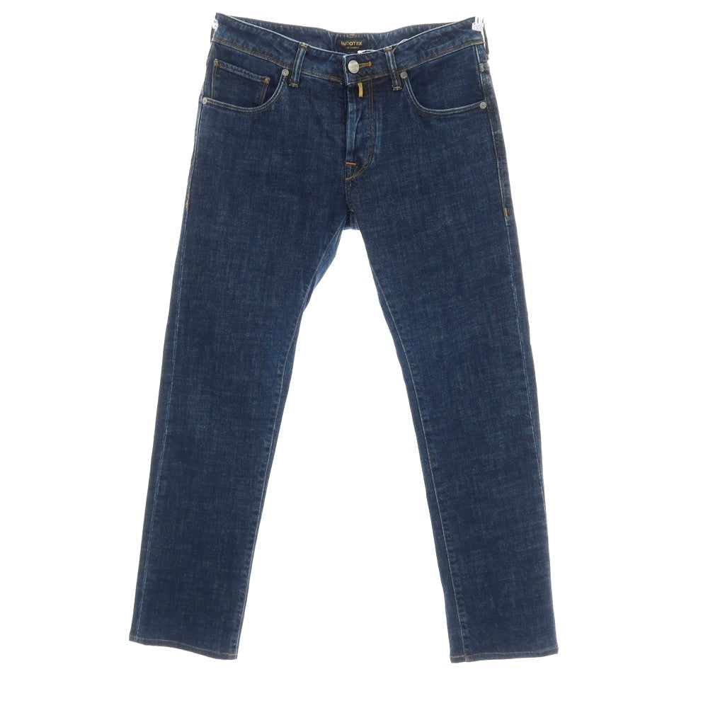 【中古】インコテックス ブルーディヴィジョン INCOTEX BLUE DIVISION ストレッチ コットン デニムパンツ ジーンズ ネイビー【サイズ30】【 状態ランクB 】【 メンズ 】