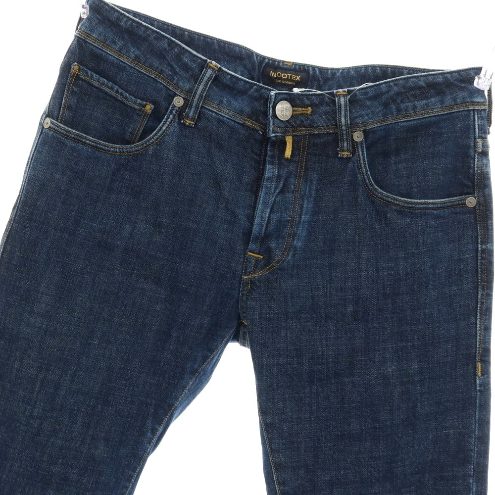【中古】インコテックス ブルーディヴィジョン INCOTEX BLUE DIVISION ストレッチ コットン デニムパンツ ジーンズ ネイビー【サイズ30】【 状態ランクB 】【 メンズ 】