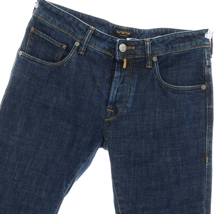 【中古】インコテックス ブルーディヴィジョン INCOTEX BLUE DIVISION ストレッチ コットン デニムパンツ ジーンズ ネイビー【サイズ30】【 状態ランクB 】【 メンズ 】