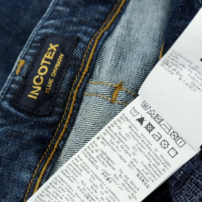 【中古】インコテックス ブルーディヴィジョン INCOTEX BLUE DIVISION ストレッチ コットン デニムパンツ ジーンズ ネイビー【サイズ30】【 状態ランクB 】【 メンズ 】