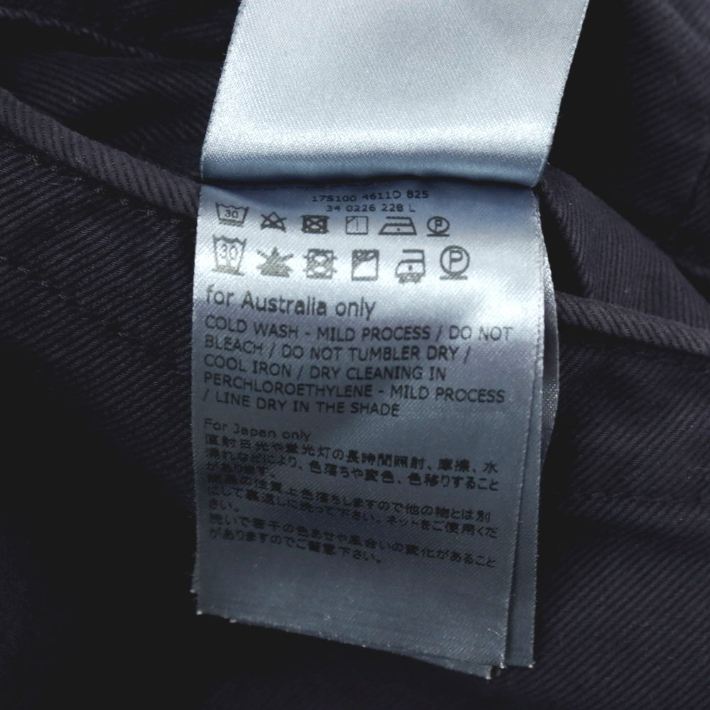 【中古】インコテックス スラックス INCOTEX SLACKS コットンポリウレタン カジュアルスラックスパンツ ネイビー【サイズ31】【 状態ランクB 】【 メンズ 】