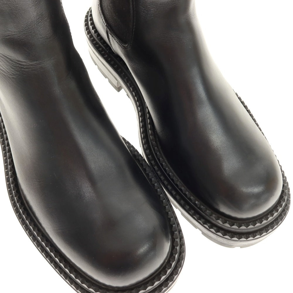 【中古】サルヴァトーレフェラガモ Salvatore Ferragamo レザー サイドゴアブーツ ブラック【サイズ8】【 状態ランクB 】【 メンズ 】
