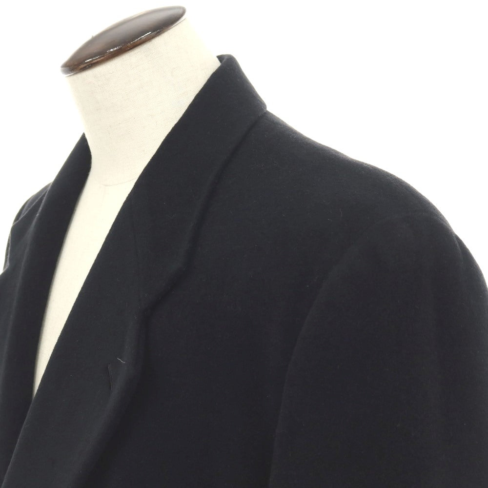 【中古】ジョルジオアルマーニ GIORGIO ARMANI アンゴラウールカシゴラ チェスターフィールドコート ブラック【サイズ50】【 状態ランクC 】【 メンズ 】