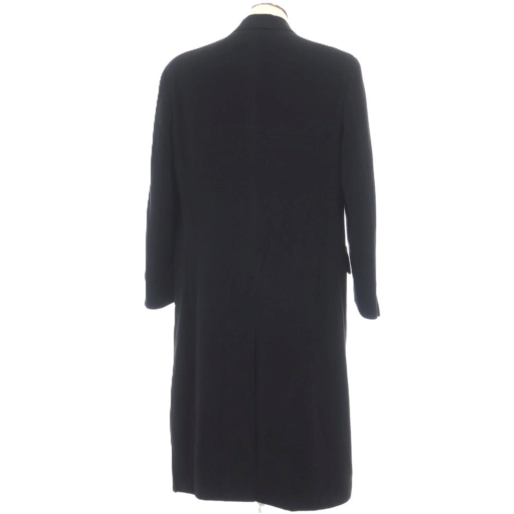 【中古】ジョルジオアルマーニ GIORGIO ARMANI アンゴラウールカシゴラ チェスターフィールドコート ブラック【サイズ50】【 状態ランクC 】【 メンズ 】