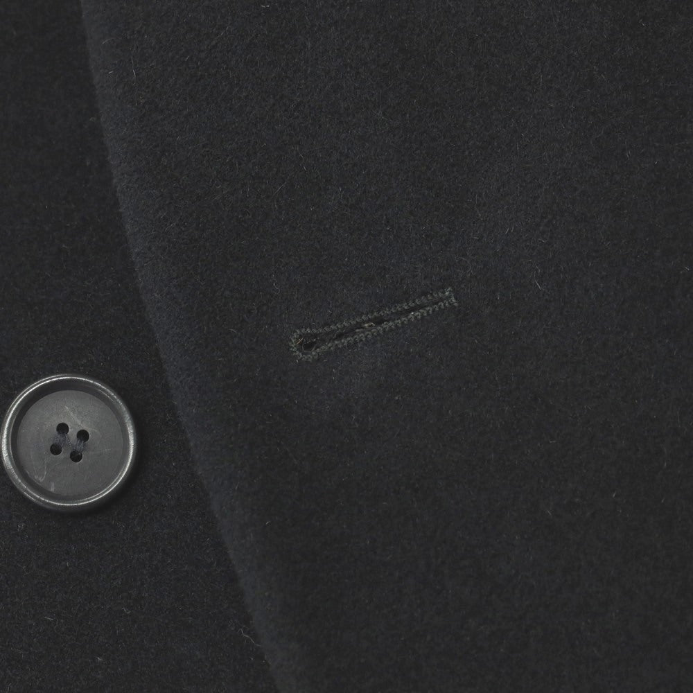 【中古】ジョルジオアルマーニ GIORGIO ARMANI アンゴラウールカシゴラ チェスターフィールドコート ブラック【サイズ50】【 状態ランクC 】【 メンズ 】
