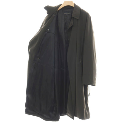 【中古】ジョルジオアルマーニ GIORGIO ARMANI ポリエステル 中綿入り ベルテッドコート ダークオリーブグリーン【サイズ52】【 状態ランクC 】【 メンズ 】