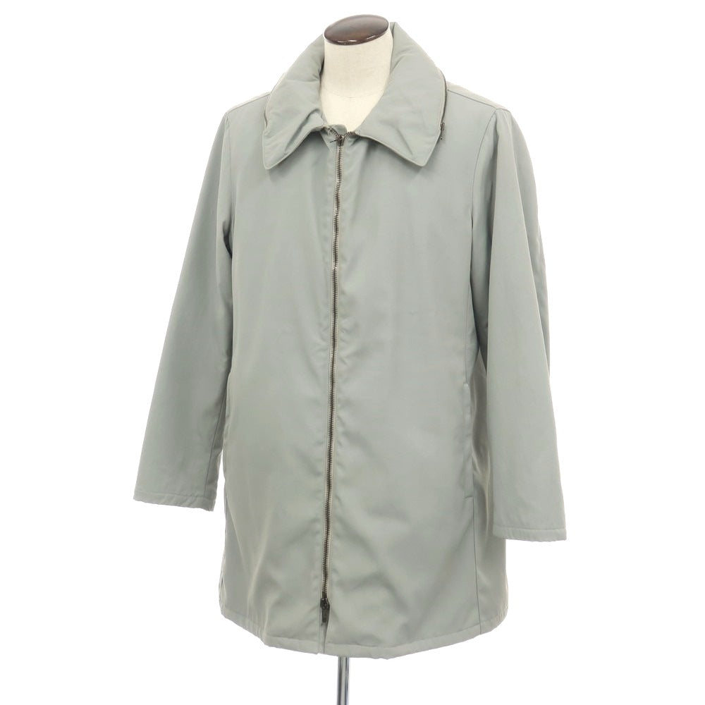 【中古】アルマーニ コレッツォーニ ARMANI COLLEZIONI ナイロンポリエステル 中綿入り ジップアップコート ライトセージグレー系【サイズ52】【 状態ランクC 】【 メンズ 】