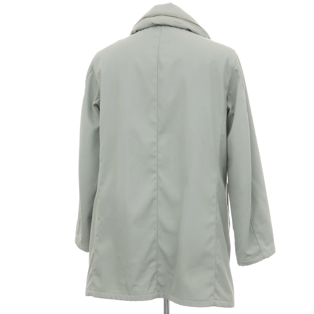 【中古】アルマーニ コレッツォーニ ARMANI COLLEZIONI ナイロンポリエステル 中綿入り ジップアップコート ライトセージグレー系【サイズ52】【 状態ランクC 】【 メンズ 】