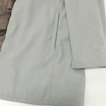【中古】アルマーニ コレッツォーニ ARMANI COLLEZIONI ナイロンポリエステル 中綿入り ジップアップコート ライトセージグレー系【サイズ52】【 状態ランクC 】【 メンズ 】
