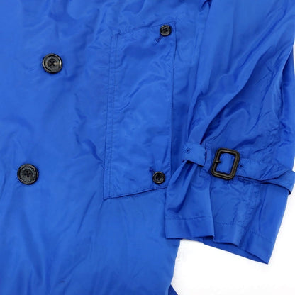 【中古】アクアスキュータム Aquascutum ポケッタブル ポリエステル トレンチコート ブルー【サイズ42】【 状態ランクC 】【 メンズ 】