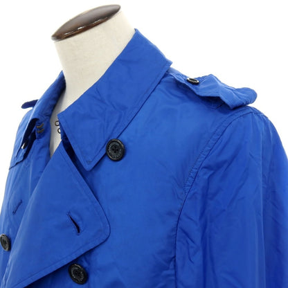 【中古】アクアスキュータム Aquascutum ポケッタブル ポリエステル トレンチコート ブルー【サイズ42】【 状態ランクC 】【 メンズ 】