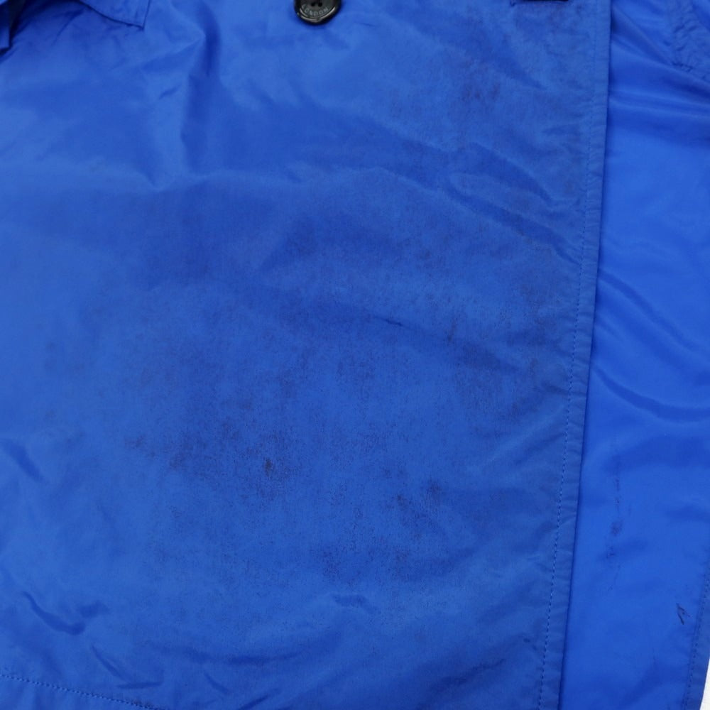 【中古】アクアスキュータム Aquascutum ポケッタブル ポリエステル トレンチコート ブルー【サイズ42】【 状態ランクC 】【 メンズ 】