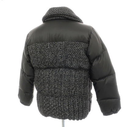 【中古】ザダファーオブセントジョージ The DUFFER of ST.GEORGE ニット 切替 ダウンジャケット ブラック系【サイズXL】【 状態ランクB 】【 メンズ 】