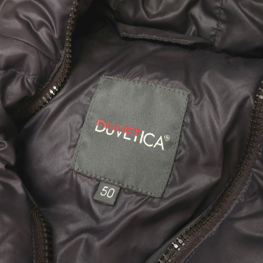 【中古】デュベティカ DUVETICA ナイロン フーデッド ダウンジャケット ダークパープル系【サイズ50】【 状態ランクD 】【 メンズ 】