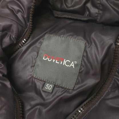 【中古】デュベティカ DUVETICA ナイロン フーデッド ダウンジャケット ダークパープル系【サイズ50】【 状態ランクD 】【 メンズ 】