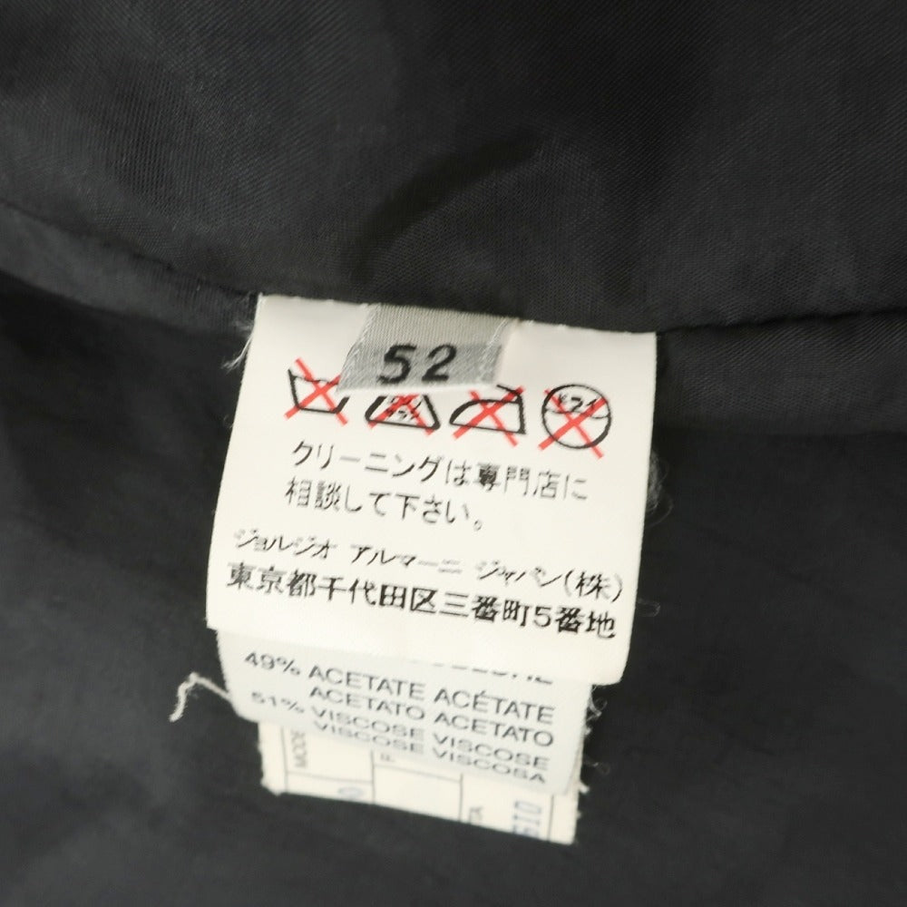 【中古】アルマーニ コレッツォーニ ARMANI COLLEZIONI ラムスキン ナッパ レザーブルゾン ブラック【サイズ52】【 状態ランクC 】【 メンズ 】