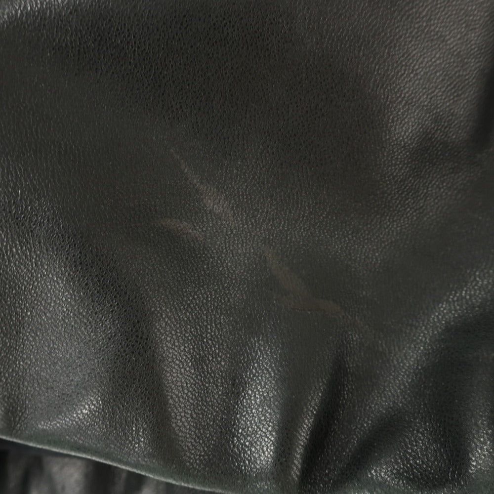 【中古】アルマーニ コレッツォーニ ARMANI COLLEZIONI ラムスキン ナッパ レザーブルゾン ブラック【サイズ52】【 状態ランクC 】【 メンズ 】