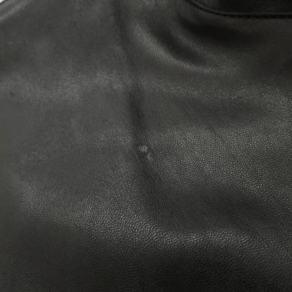【中古】ジョルジオアルマーニ GIORGIO ARMANI LE COLLEZIONI ラムレザー 3B カジュアルジャケット ブラック【サイズ52】【 状態ランクC 】【 メンズ 】
