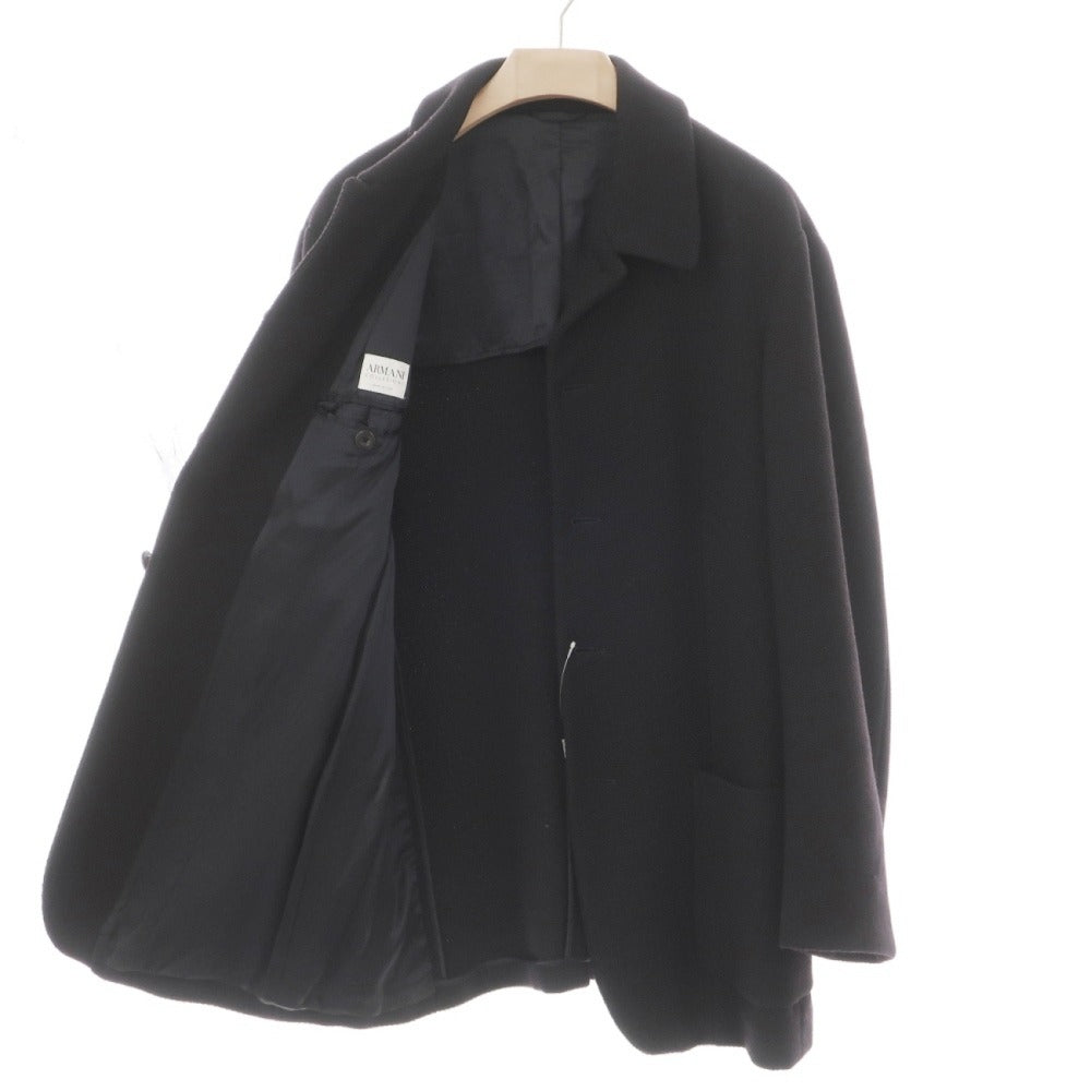 【中古】アルマーニ コレッツォーニ ARMANI COLLEZIONI ウールカシミヤ 5B カジュアルジャケット ブラック【サイズ52】【 状態ランクC 】【 メンズ 】