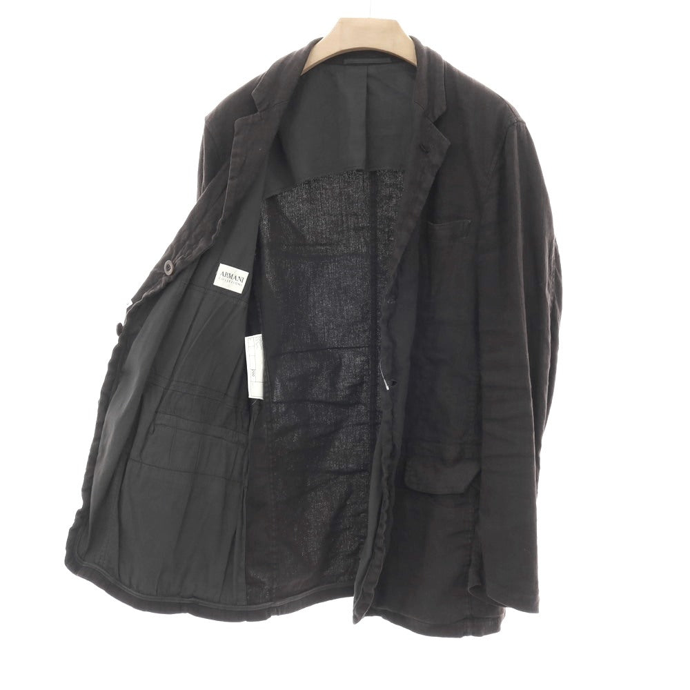 ARMANI COLLEZIONI アルマーニコレッツォーニ HCG93W 中綿 ジャケット ブラック系 52【中古】 中古】アルマーニ コレッツォーニ ARMANI COLLEZIONI ストレッチ