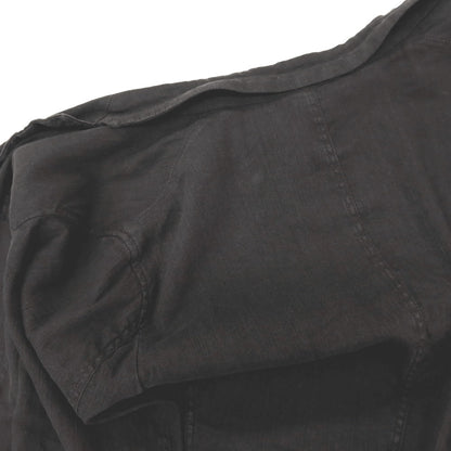 【SALE30%OFF/返品不可】【中古】アルマーニ コレッツォーニ ARMANI COLLEZIONI ストレッチ リネンコットン 3B カジュアルジャケット ブラック系（ダークグレー）【 サイズ52 】【 状態ランクD 】【 メンズ 】