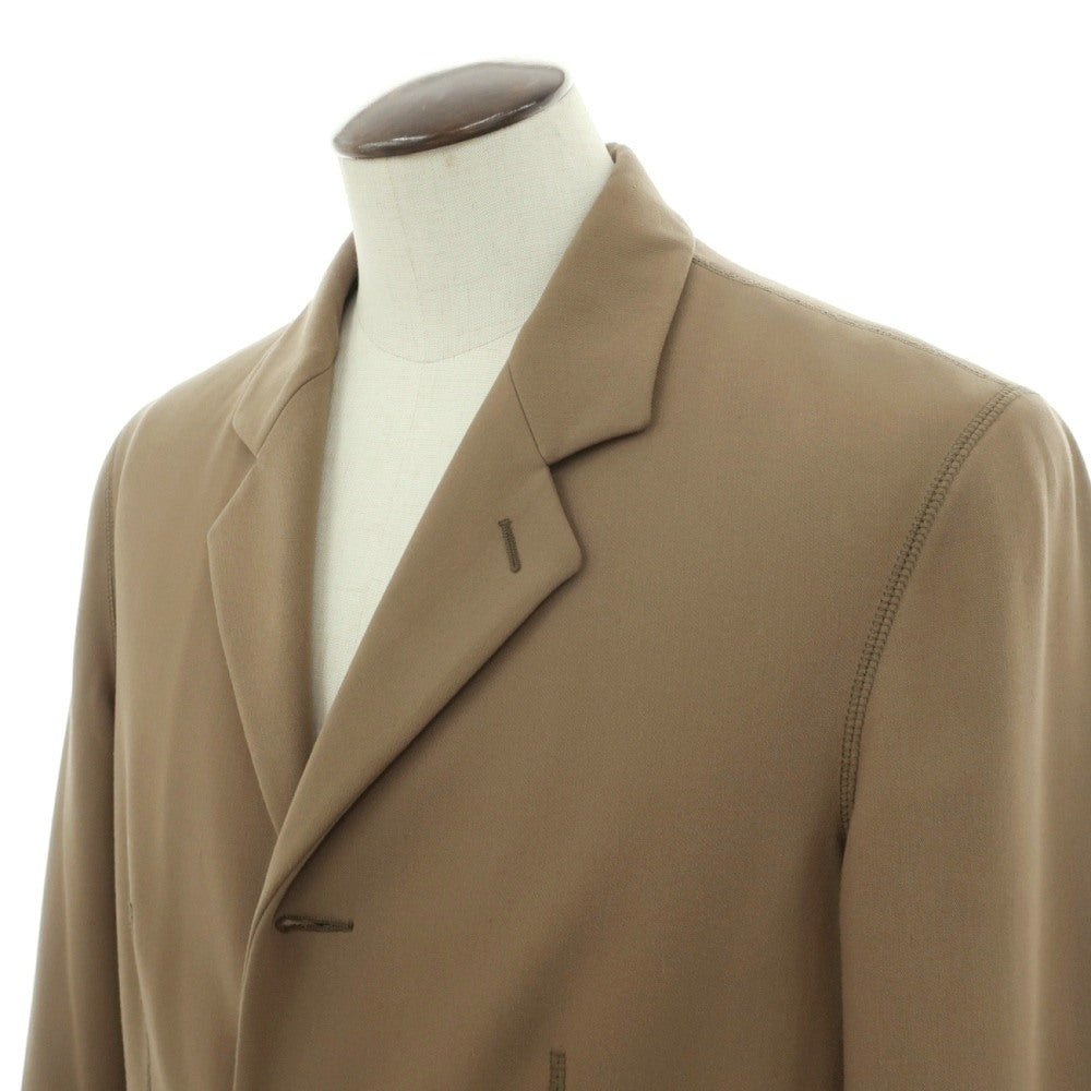 【中古】ジョルジオアルマーニ GIORGIO ARMANI ポリエステルレーヨンウール 3B カジュアルジャケット ダークベージュ【サイズ52】【 状態ランクC 】【 メンズ 】
