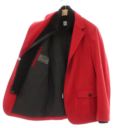 【中古】アルマーニ コレッツォーニ ARMANI COLLEZIONI カシミヤ混 ドッキング ジップアップ 中綿入り カジュアルジャケット レッド【サイズ52】【 状態ランクB 】【 メンズ 】