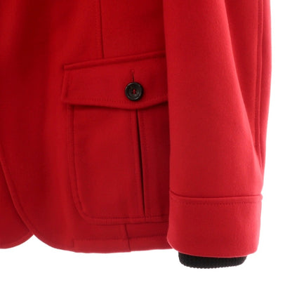 【中古】アルマーニ コレッツォーニ ARMANI COLLEZIONI カシミヤ混 ドッキング ジップアップ 中綿入り カジュアルジャケット レッド【サイズ52】【 状態ランクB 】【 メンズ 】