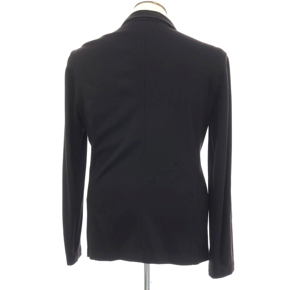 【中古】アルマーニ コレッツォーニ ARMANI COLLEZIONI レーヨンナイロン ジャージー カジュアルジャケット ブラック【サイズXL】【 状態ランクC 】【 メンズ 】