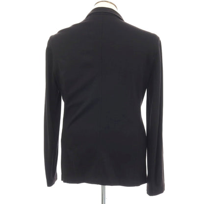 【中古】アルマーニ コレッツォーニ ARMANI COLLEZIONI レーヨンナイロン ジャージー カジュアルジャケット ブラック【サイズXL】【 状態ランクC 】【 メンズ 】