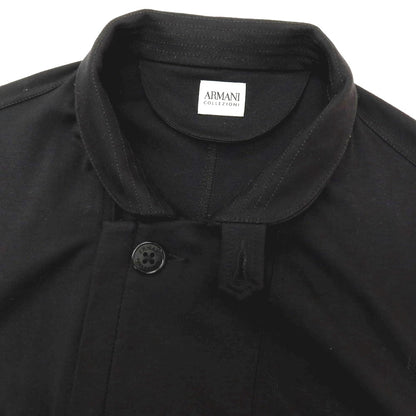 【中古】アルマーニ コレッツォーニ ARMANI COLLEZIONI レーヨンナイロン ジャージー カジュアルジャケット ブラック【サイズXL】【 状態ランクC 】【 メンズ 】