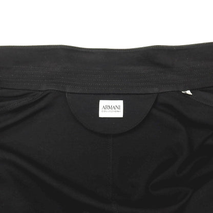 【中古】アルマーニ コレッツォーニ ARMANI COLLEZIONI レーヨンナイロン ジャージー カジュアルジャケット ブラック【サイズXL】【 状態ランクC 】【 メンズ 】