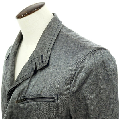 【中古】アルマーニ コレッツォーニ ARMANI COLLEZIONI WATER REPELLENT ポリエステルコットン金属繊維 3B カジュアルジャケット グレー【サイズ52】【 状態ランクC 】【 メンズ 】