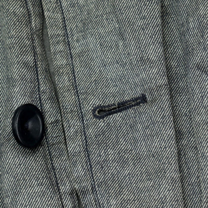 【中古】アルマーニ コレッツォーニ ARMANI COLLEZIONI WATER REPELLENT ポリエステルコットン金属繊維 3B カジュアルジャケット グレー【サイズ52】【 状態ランクC 】【 メンズ 】