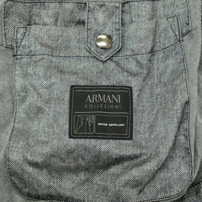 【中古】アルマーニ コレッツォーニ ARMANI COLLEZIONI WATER REPELLENT ポリエステルコットン金属繊維 3B カジュアルジャケット グレー【サイズ52】【 状態ランクC 】【 メンズ 】