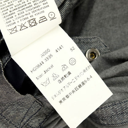【中古】アルマーニ コレッツォーニ ARMANI COLLEZIONI WATER REPELLENT ポリエステルコットン金属繊維 3B カジュアルジャケット グレー【サイズ52】【 状態ランクC 】【 メンズ 】
