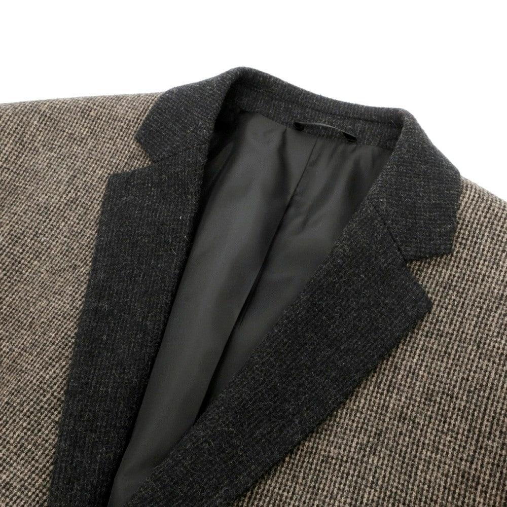 【中古】シスレー SYSLEY ウールポリエステルレーヨン 2B カジュアルジャケット グレージュ系xブラック【サイズ52】【 状態ランクB 】【 メンズ 】