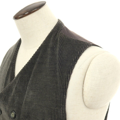 【中古】ジョルジオアルマーニ GIORGIO ARMANI コットン コーデュロイ カジュアル系ジレ ベスト グレー【サイズ52】【 状態ランクC 】【 メンズ 】