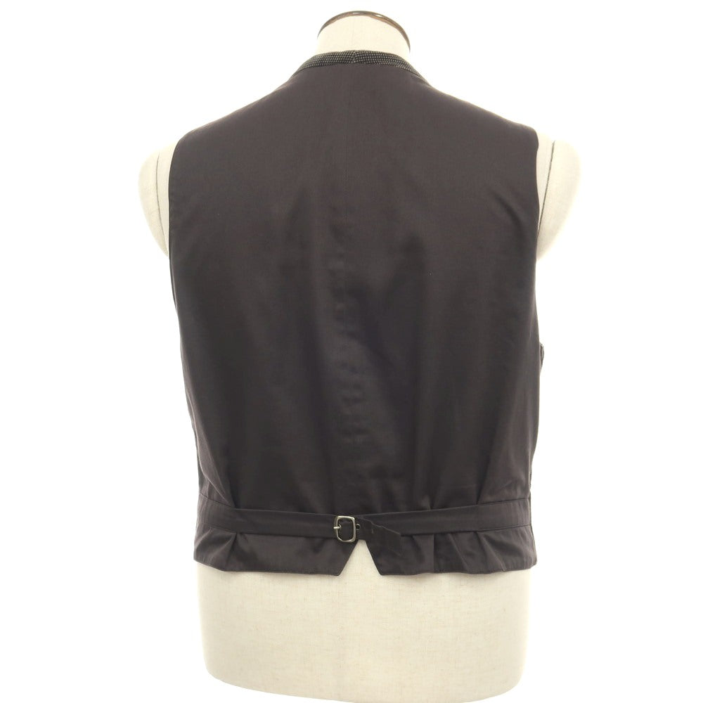 【中古】ジョルジオアルマーニ GIORGIO ARMANI コットン コーデュロイ カジュアル系ジレ ベスト グレー【サイズ52】【 状態ランクC 】【 メンズ 】