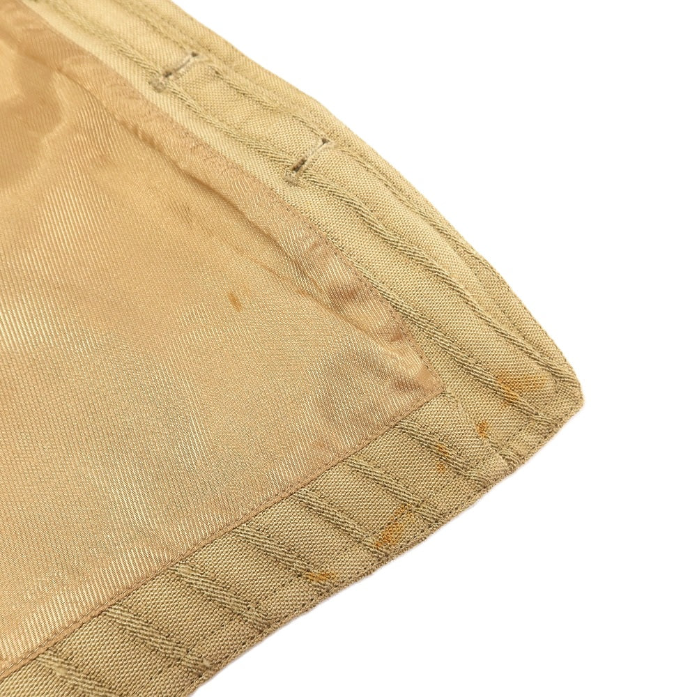 【中古】ジョルジオアルマーニ GIORGIO ARMANI レーヨンリネン ジャカード ストライプ カジュアル系ジレ ベスト ベージュ【サイズ50】【 状態ランクD 】【 メンズ 】