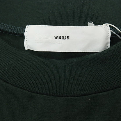 【中古】【未使用】トーガ TOGA VIRILIS コットン×キュプラ クルーネック 半袖Ｔシャツ グリーン【サイズ46】【 状態ランクS 】【 メンズ 】