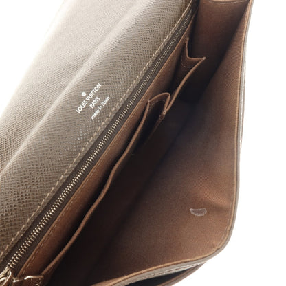 【中古】ルイ ヴィトン LOUIS VUITTON タイガ ベライア レザー クラッチバッグ ダークブラウン【 状態ランクB 】【 メンズ 】