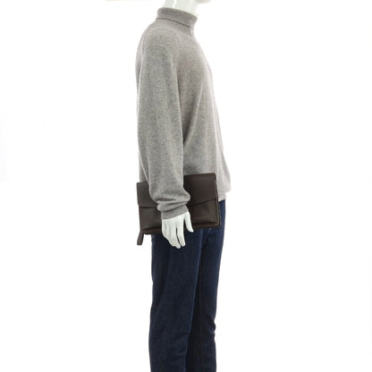 【中古】ルイ ヴィトン LOUIS VUITTON タイガ ベライア レザー クラッチバッグ ダークブラウン【 状態ランクB 】【 メンズ 】