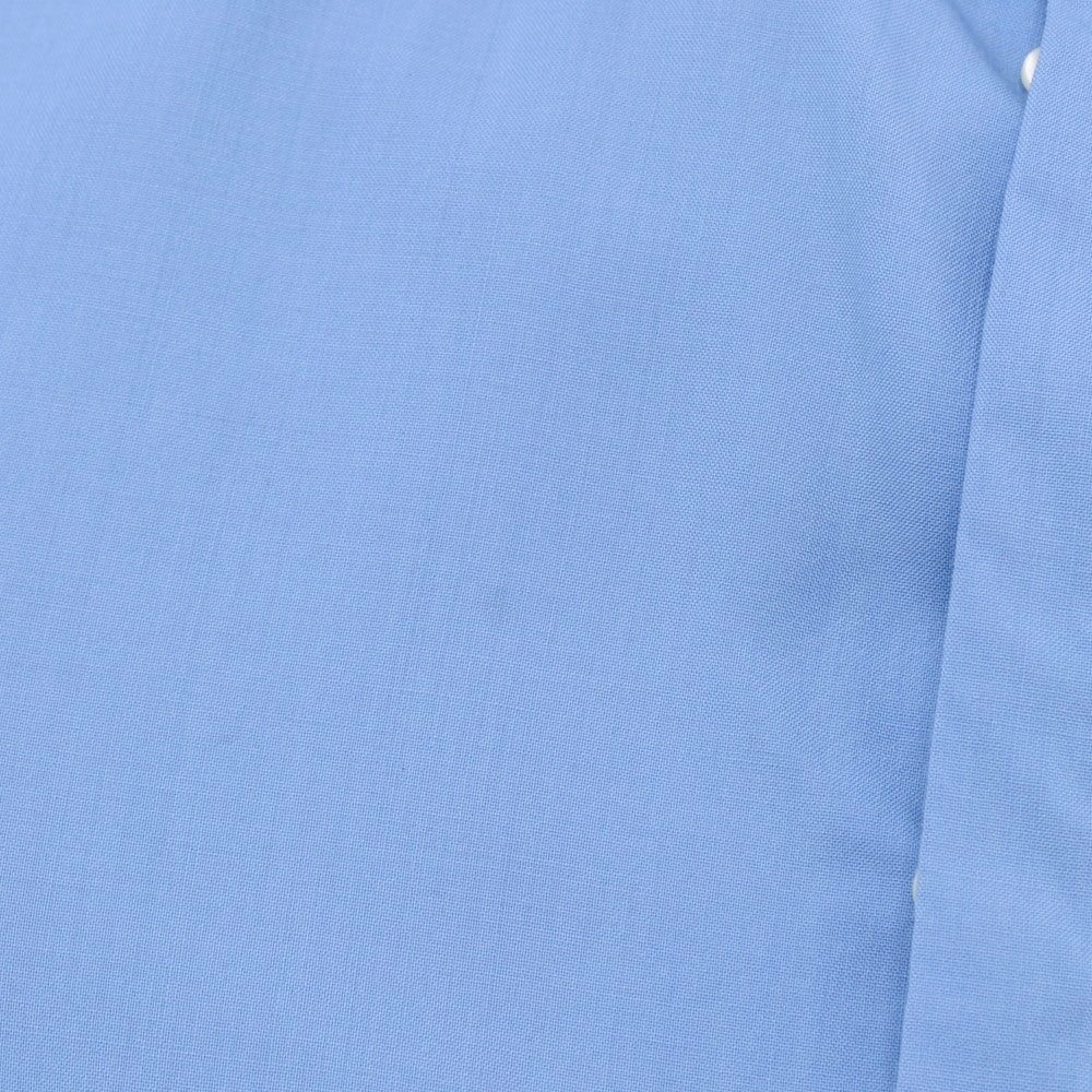 【中古】オーバーコート OVERCOAT ウール レギュラーカラー カジュアルシャツ ライトブルー【サイズ表記なし（XL位）】【 状態ランクC 】【 メンズ 】