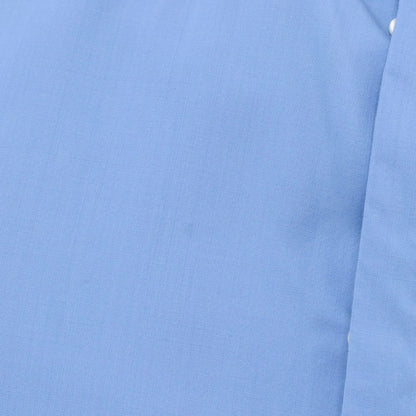 【中古】オーバーコート OVERCOAT ウール レギュラーカラー カジュアルシャツ ライトブルー【サイズ表記なし（XL位）】【 状態ランクC 】【 メンズ 】