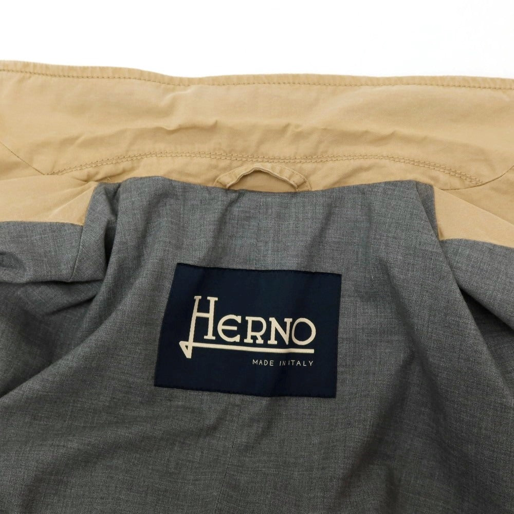【中古】ヘルノ Herno コットンナイロン サファリジャケット カジュアルジャケット ベージュ【サイズ48】【 状態ランクC 】【 メンズ 】