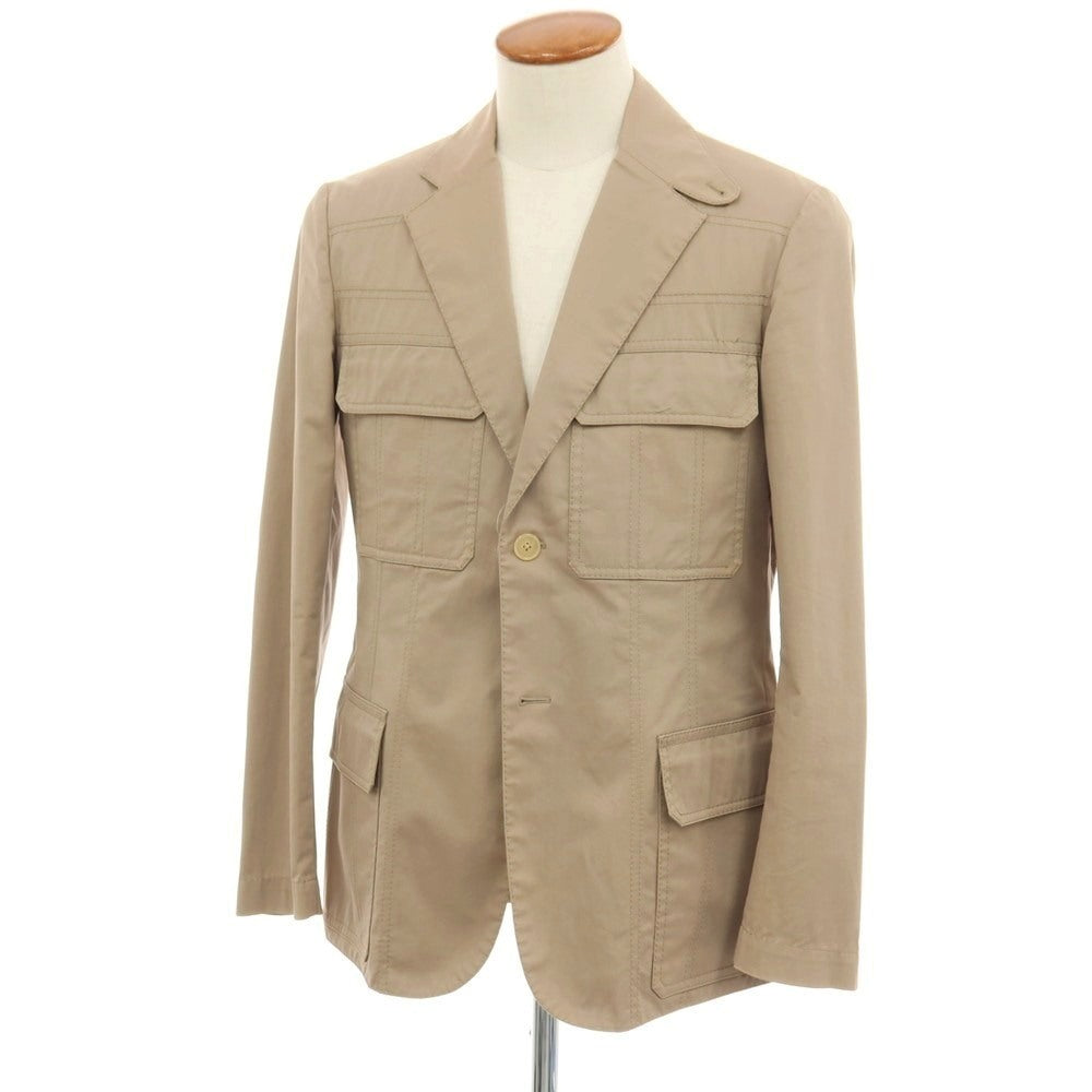 【中古】ベルベスト Belvest ストレッチ コットン 2B カジュアルジャケット ベージュ【サイズ48】【 状態ランクD 】【 メンズ 】