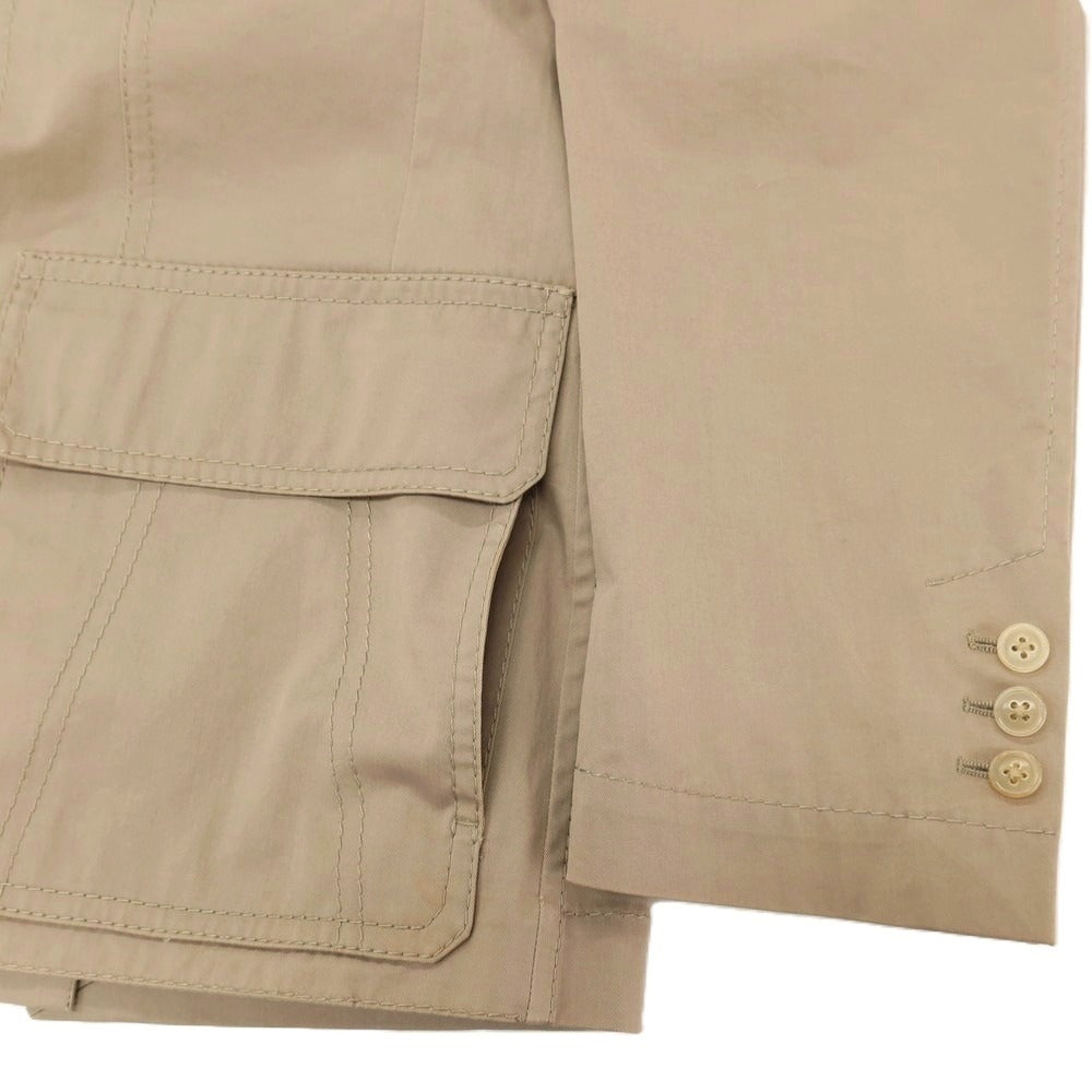 【中古】ベルベスト Belvest ストレッチ コットン 2B カジュアルジャケット ベージュ【サイズ48】【 状態ランクD 】【 メンズ 】
