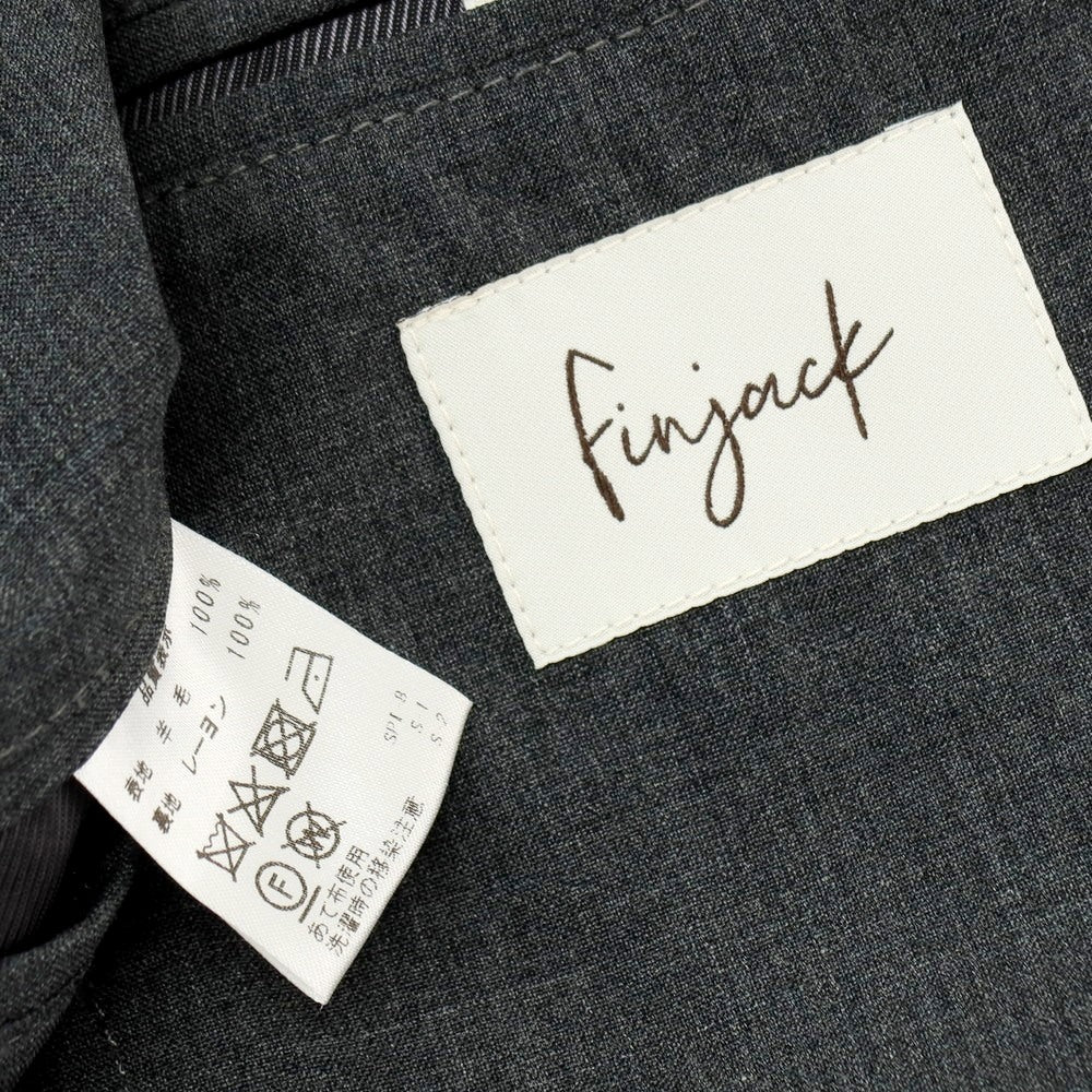 【中古】フィンジャック Finjack ウール 2B テーラードジャケット グレー【サイズ48】【 状態ランクC 】【 メンズ 】